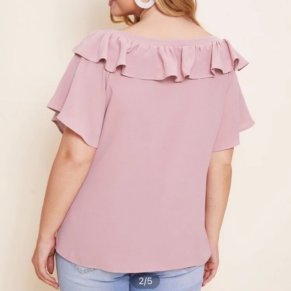 Pink ruffled top - Picture 2 of 2